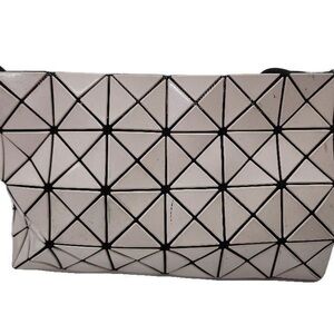 Issey Miyake Cream Geometric Shoulder Bag